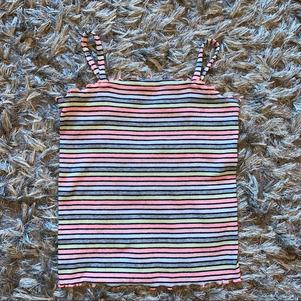 10 Justice Girls Tank Top Neon EUC Like new!